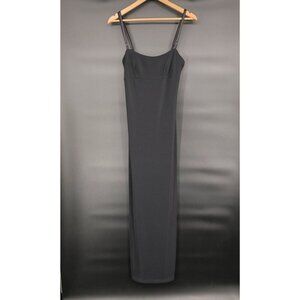 Vintage Jodi Kristopher Babydoll Maxi Dress S Black Evening Date Night Party